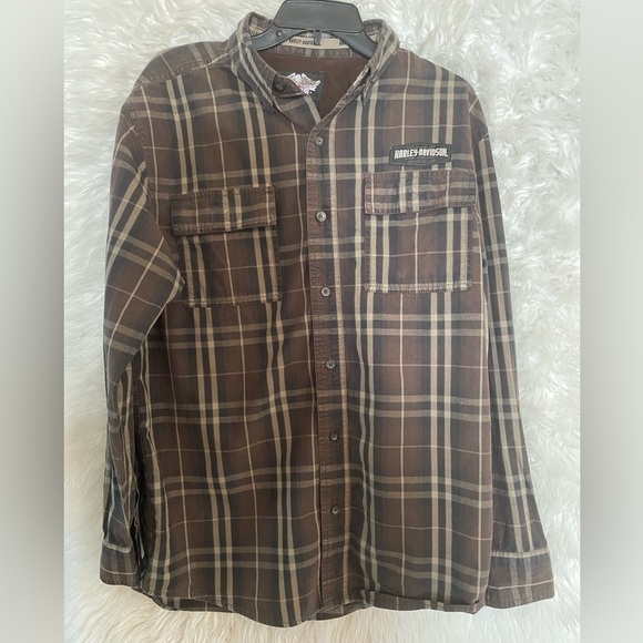 Harley-Davidson Men’s Long Sleeve Button Down Long Sleeve Shirt. Size Medium - Picture 1 of 9